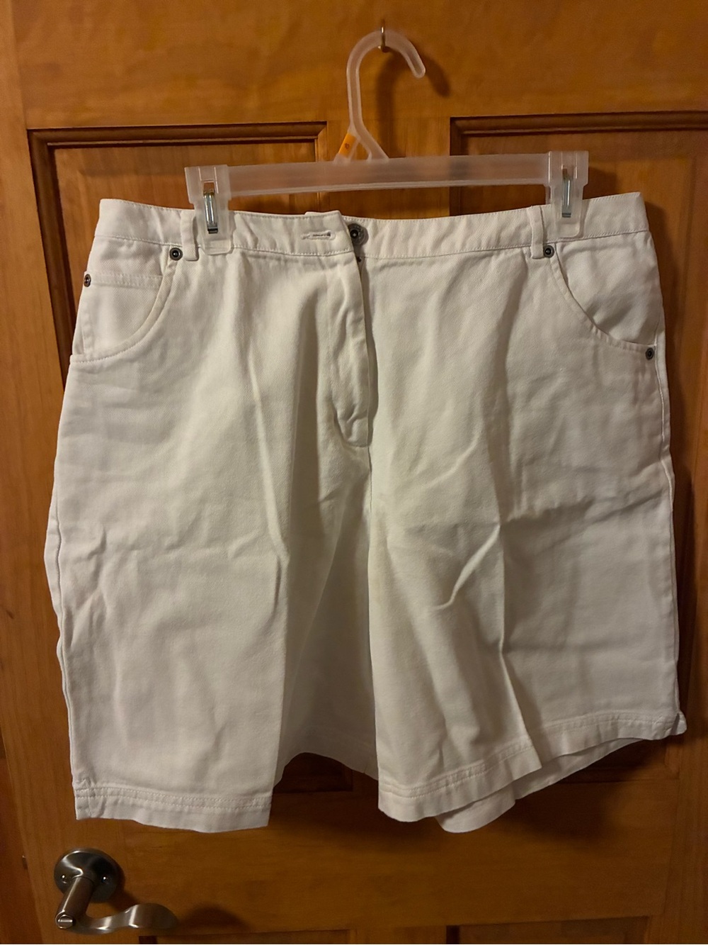 White Westbound Bermuda Shorts